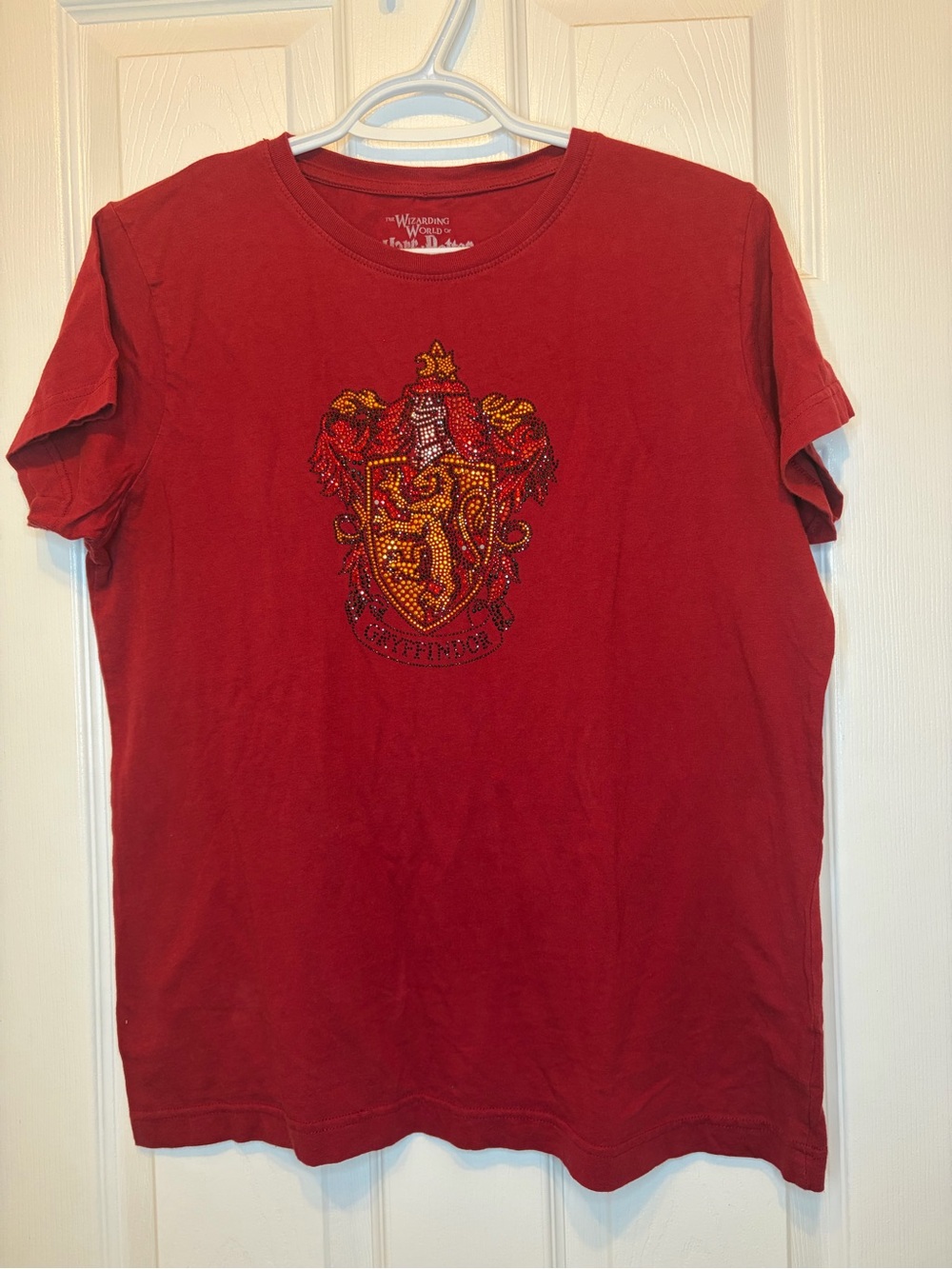 Harry Potter Gryffindor Universal Studios Rhinestone Crest T-Shirt Women’s Large
